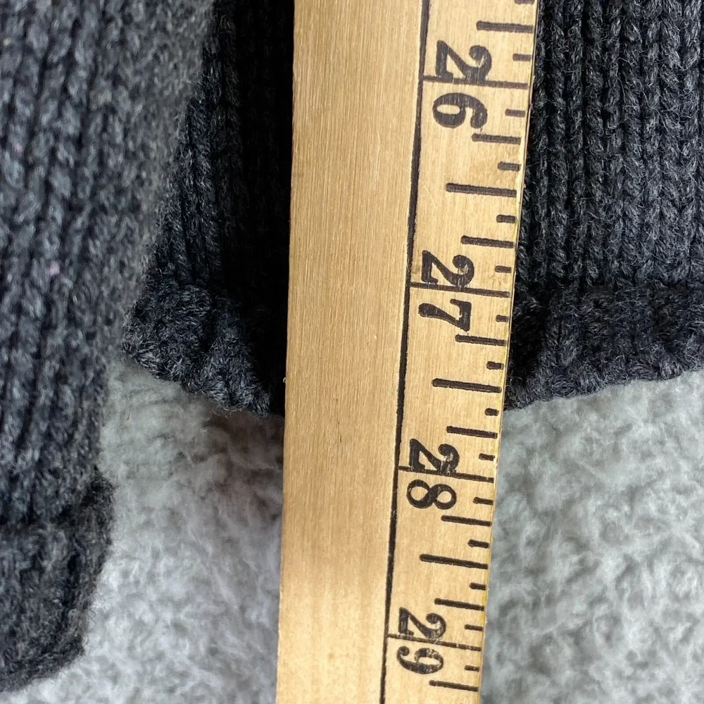 Pure J Jill Cardigan Small Gray Knit Open Front Pockets Cotton Cashmere Cozy